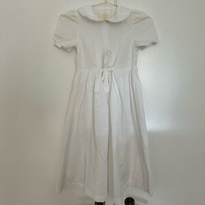 vintage Laura Ashley mother & child line white dress lace details and bows